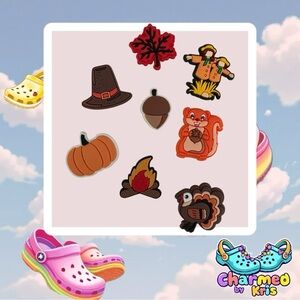 Thanksgiving croc Charms
